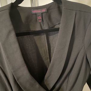 Material Girl Long Black Blazer